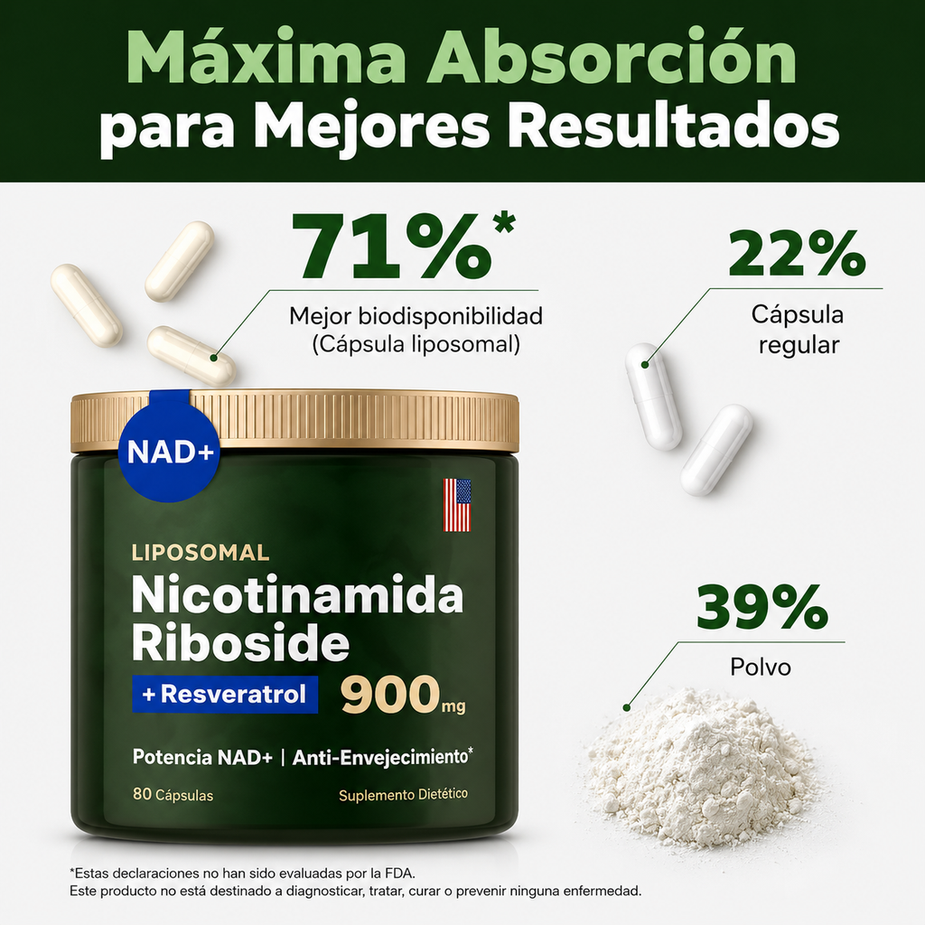 Suplemento NAD+ para energía y bienestar