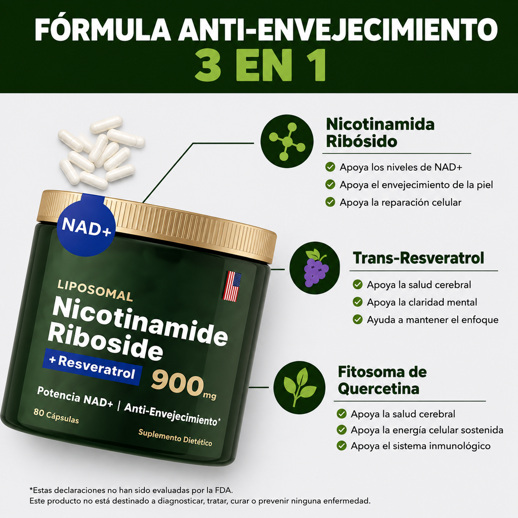 Suplemento NAD+ para energía y bienestar