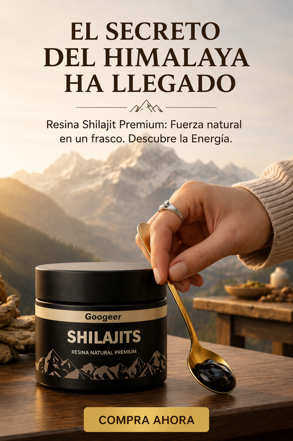 Shilajit 100% Puro | Fuente de Energía Vital del Himalaya