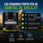 Gomitas de Shilajit del Himalaya con Ashwagandha – Sabor Miel y Limón | Energía, Vitalidad y Bienestar Natural | 30 Gomitas