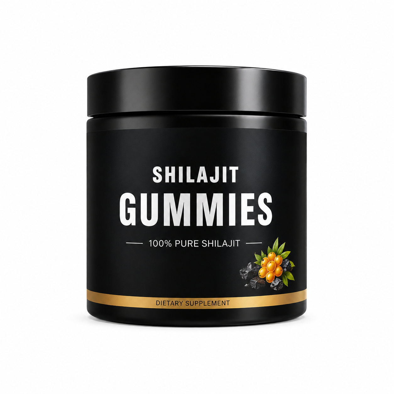 Gomitas de Shilajit del Himalaya con Ashwagandha – Sabor Miel y Limón | Energía, Vitalidad y Bienestar Natural | 30 Gomitas