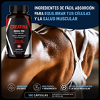 Creatina 3000MG 160 Cápsulas – Fuerza, Energía y Recuperación Muscular