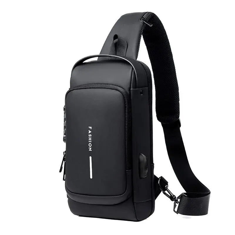 Mochila Antirrobo Impermeable con USB y Candado – Unisex para uso Diario